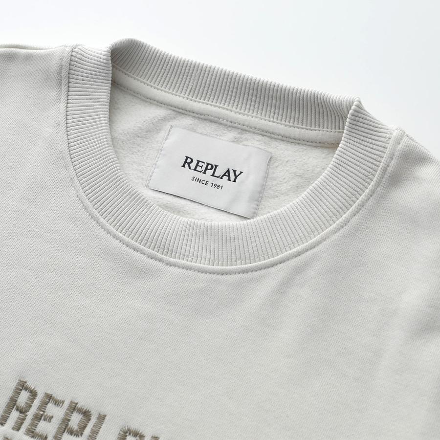 REPLAY リプレイ トレーナー M3179 000 21842 メンズ スウェット コットン 長袖 クルーネック 裏起毛 ロゴ 刺繍 カラー2色_11