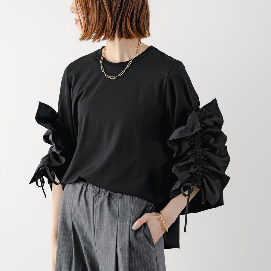 HERENCIA（ヘレンチア） カットソー H525308 レディース 袖フリル