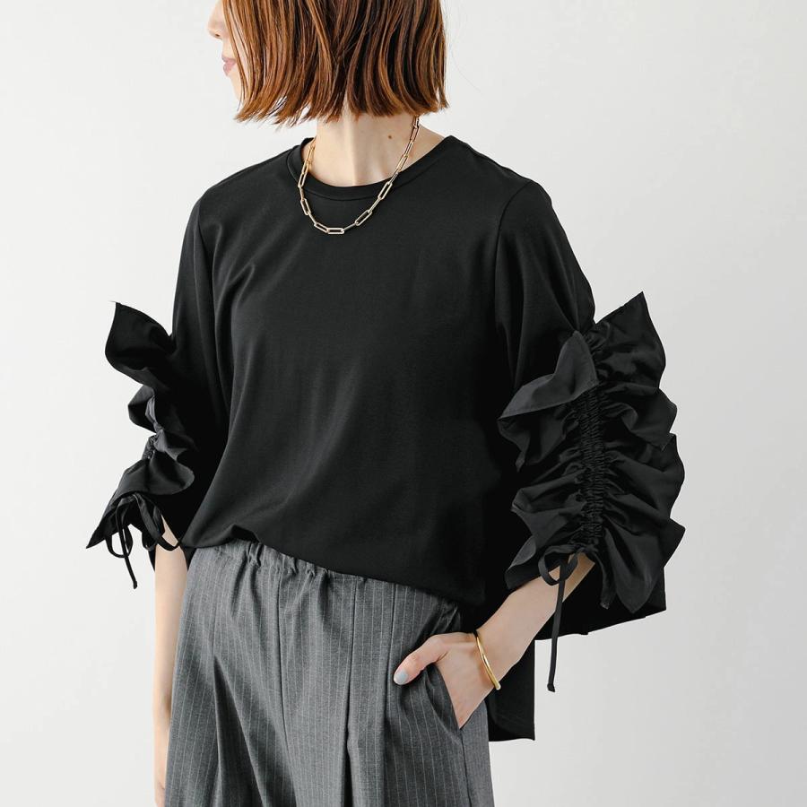 HERENCIA（ヘレンチア） カットソー H525308 レディース 袖フリル