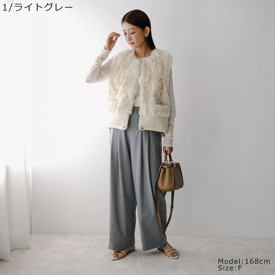 HERENCIA（ヘレンチア） ワイドパンツ H824329 レディース ストライプ