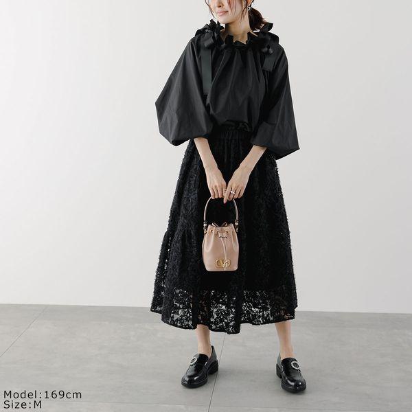 PICCIN PERLA ピッチン ブラウス 907030 グログランリボン ギャザー