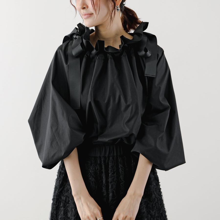 PICCIN PERLA ピッチン ブラウス 907030 グログランリボン ギャザー