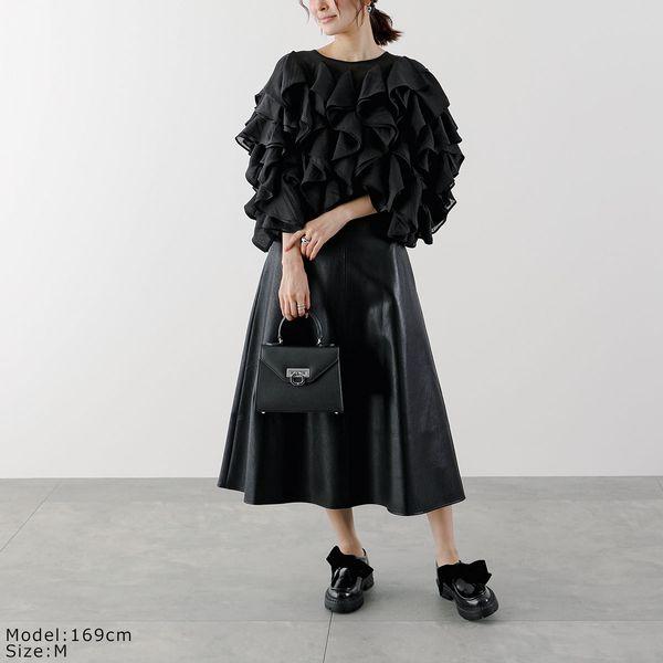 PICCIN PERLA ピッチン ブラウス 906270 レディース ラッフル シアー