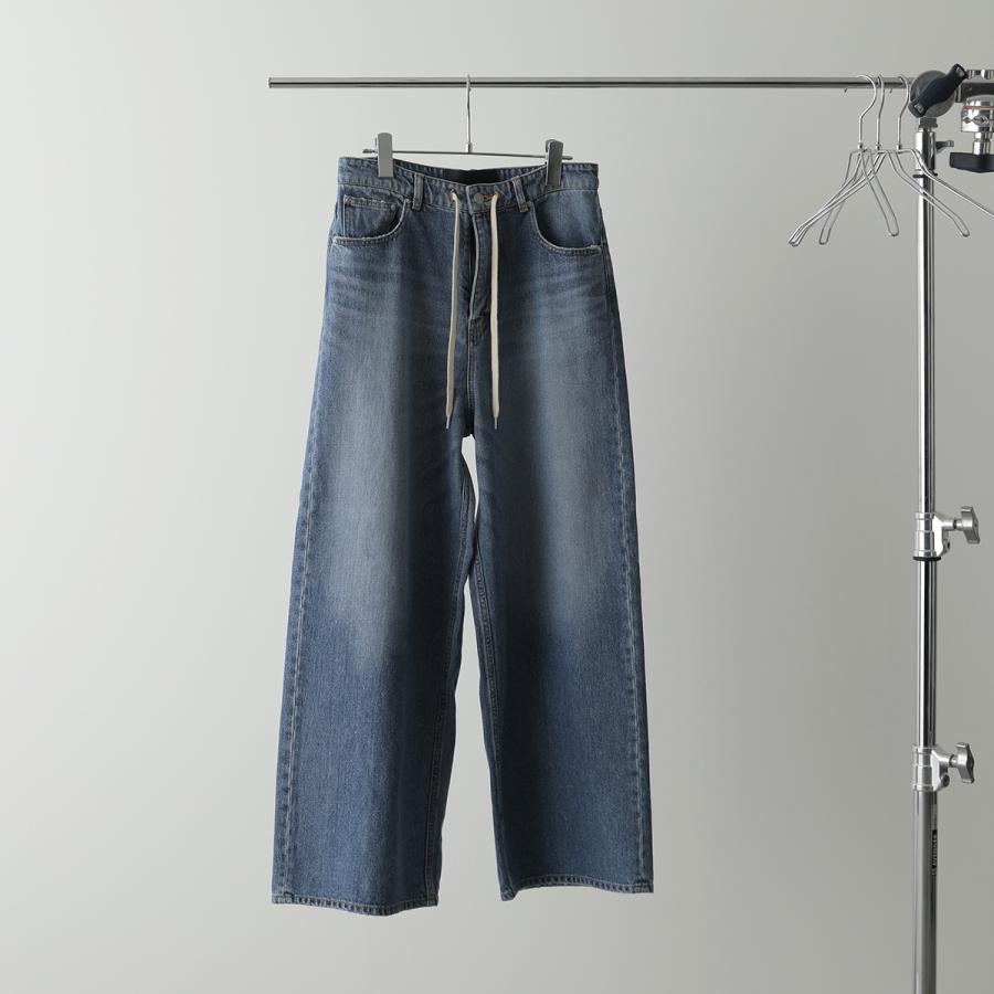 IHATOV（イーハトーブ） デニムパンツ Drawstring waist wide leg