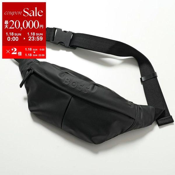 極美品✨ ヒューゴボス ボディバッグ ショルダーバッグ ブラック 黒 レザー 革 HUGO BOSS（ヒューゴ・ボス） ボディバッグ 50541537 メンズ ベルト