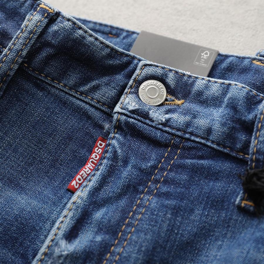 DSQUARED2 ディースクエアード ジーンズ Cool Guy Jeans S74LB1727 S30872 メンズ デニムパンツ ストレッチ ダメージ加工 470の画像