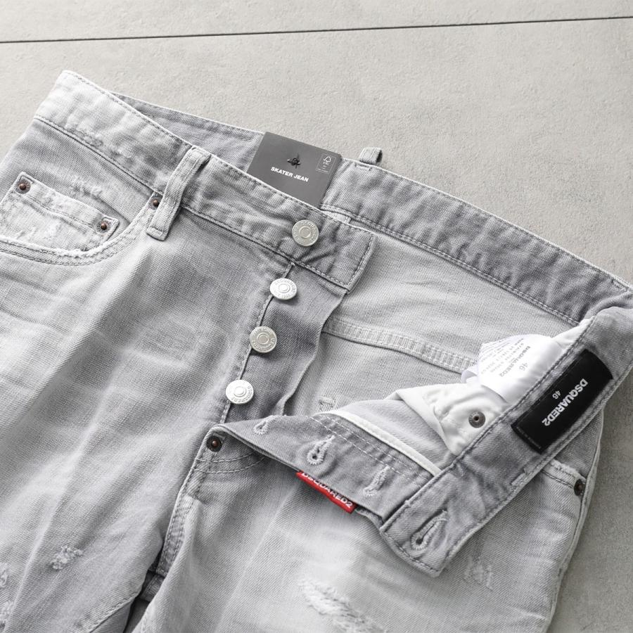 DSQUARED2 SKATER デニムパンツ グレー SKATER/スケーター グレーデニムパンツ | ディースクエアード
