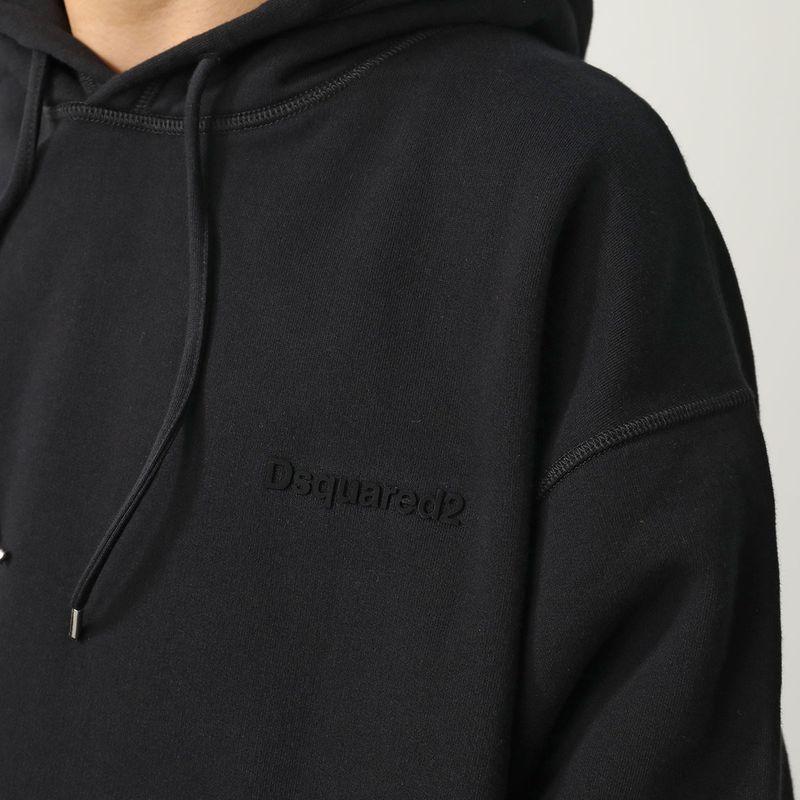 DSQUARED2 ユーズド加工 ジップアップ スウェット パーカー XS DSQUARED2（ディースクエアード） パーカー Relax Fit Hoodie