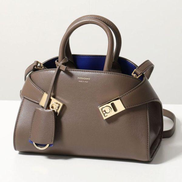 FERRAGAMO（フェラガモ） ハンドバッグ HUG MINI BICOLOR ハグ ミニ