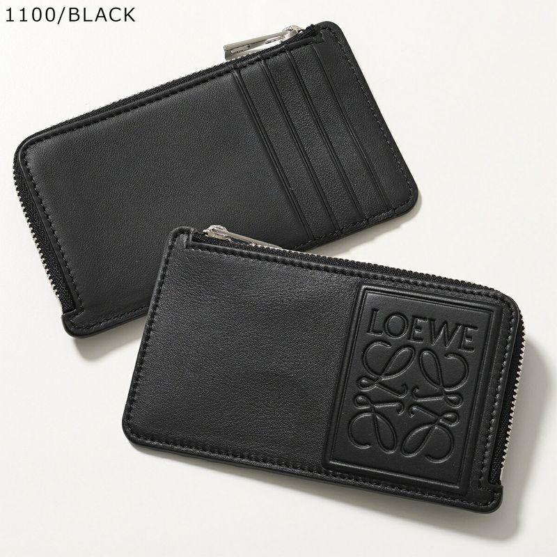 新品未使用品 LOEWE カードケース&パース カーフスキン ブラック 黒 LOEWE（ロエベ） コインケース カードケース C565Z40X05 レディース