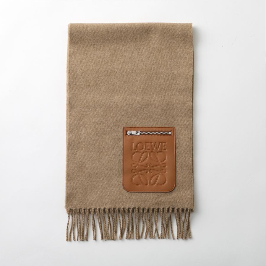ロエベ(LOEWE) カシミヤ　マフラー 中古・古着通販】LOEWE (ロエベ) アナグラム刺繍カシミヤウール