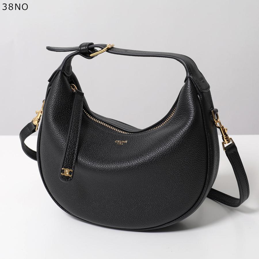 美品 CELINE セリーヌ レザー ショルダー ハンド バッグ CELINE（セリーヌ） ショルダーバッグ Triomphe Medium Ava Shoulder