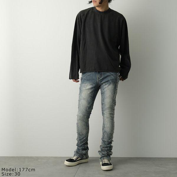 GUAPI グアピ ジーンズ Aqua Blue Rivets Stacked Denim 495ABRSD