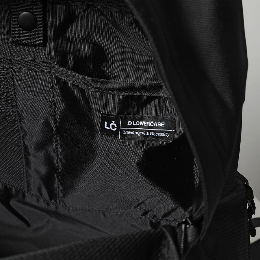 LC by LOWERCASE エルシー・バイ・ロウワーケース バックパック DAYPACK Lサイズ 30L LC02 メンズ ナイロン リュック バッグ 鞄 ロゴタブ BLACKの画像