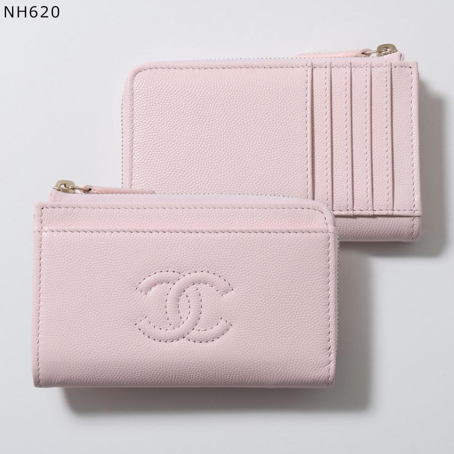 #CHANEL  ケース.ミニ財布 24K◇淡色がかわいい◇CHANEL カードケース ミニ財布 (CHANEL/カード