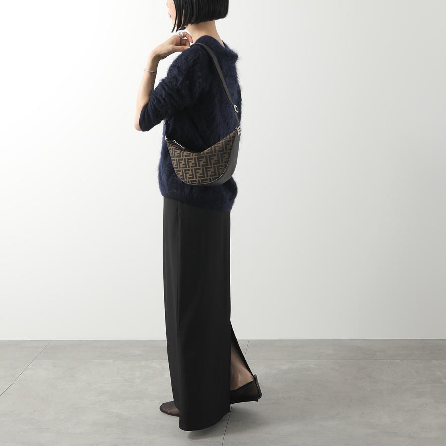 melonFENDY ショルダーバッグ Medium FF Squared Fendi Melon Leather Black | Fendi
