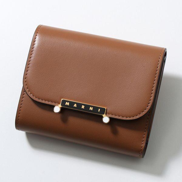 MARNI Envelope 三つ折りウォレット ブラック レザー製 Envelope 三つ折りウォレット | Marni
