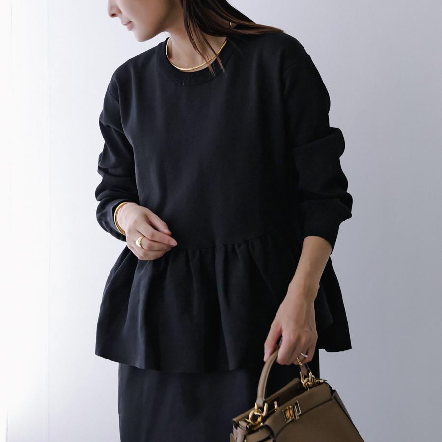 QTUME クチューム ワンピース 21507 レディース ニット 異素材 切替