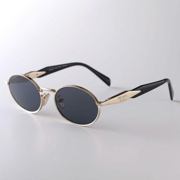 PRADA（プラダ） サングラス SPR 65Z メンズ オーバル型 メタル