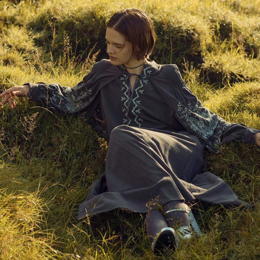 NE QUITTEZ PAS! ne Quittez pas ヌキテパ ワンピース Crimp Cotton