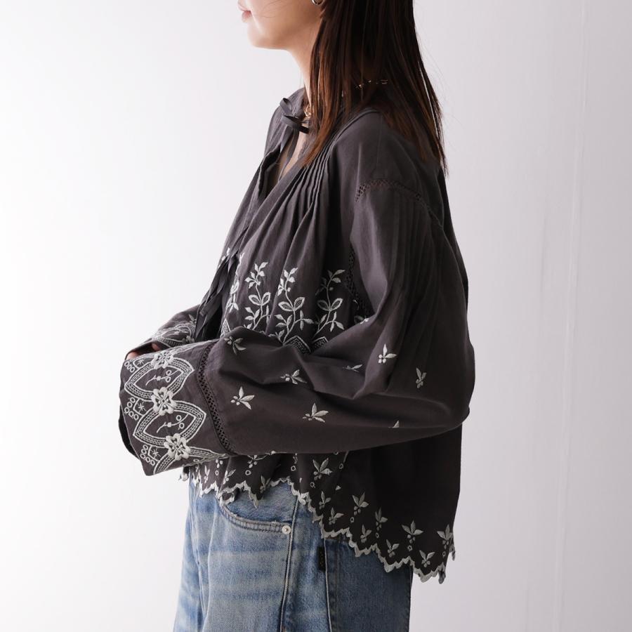 NE QUITTEZ PAS!（ヌキテパ） ne Quittez pas ブラウス Crimp Cotton