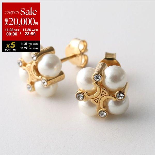 CELINE セリーヌ ピアス 461JY6RPS.01GI レディース パール トリオンフ