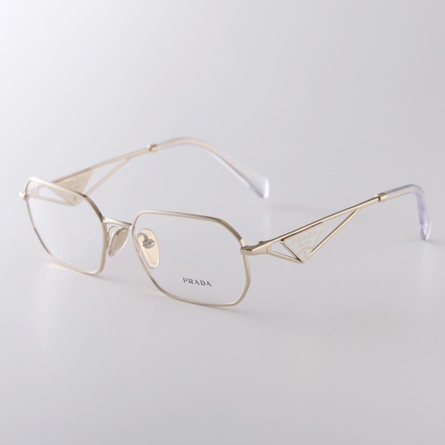 PRADA（プラダ） メガネ VPR A53V レディース ポリゴン型 メタル