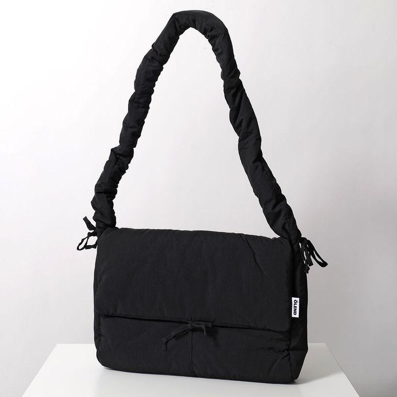 olend ブラック ナイロン ショルダーバッグ OLEND オレンド ショルダーバッグ LARGE NINA BAG ラージ ニナ バッグ