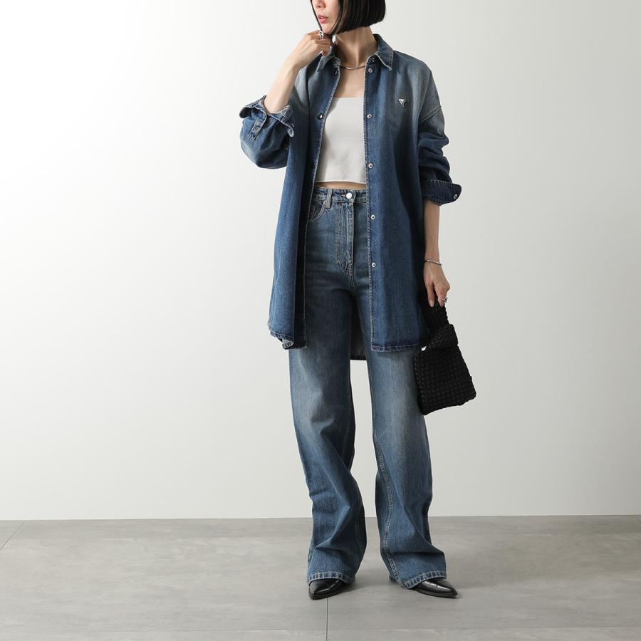 プラダ デニムジャケット フロントポケット付き PRADA（プラダ） デニムジャケット GFC060 16PK レディース コットン G
