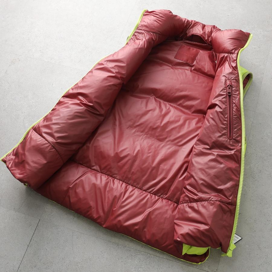 MONCLER モンクレール ダウンベスト SUMIDO スミード 1A00189 595GJ ナイロン バイカラー ネオン ジップアップ ジレ スタンドカラー アイコンパッチ 8B4の画像