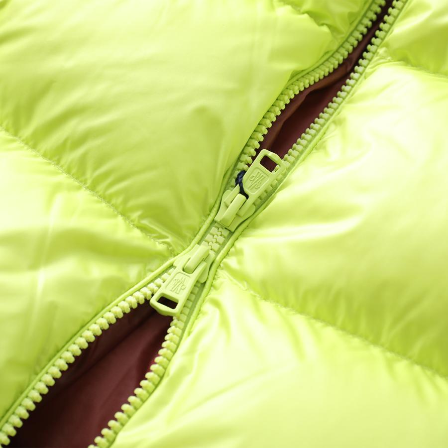 MONCLER モンクレール ダウンベスト SUMIDO スミード 1A00189 595GJ ナイロン バイカラー ネオン ジップアップ ジレ スタンドカラー アイコンパッチ 8B4の画像