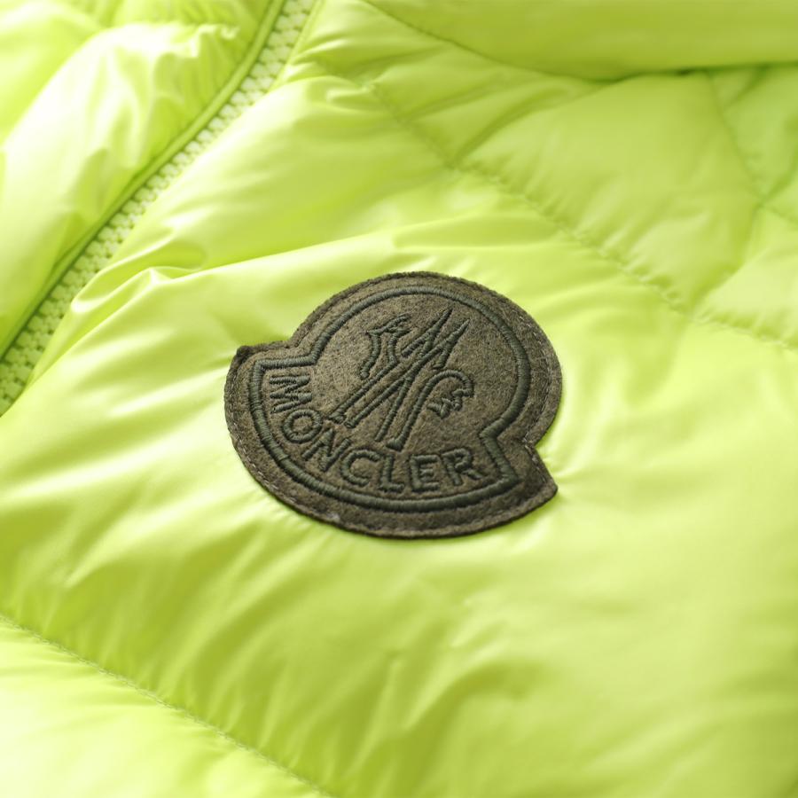 MONCLER モンクレール ダウンベスト SUMIDO スミード 1A00189 595GJ ナイロン バイカラー ネオン ジップアップ ジレ スタンドカラー アイコンパッチ 8B4の画像