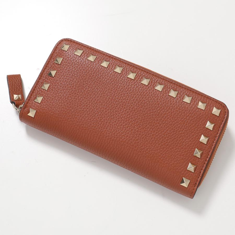 VALENTINO長財布・スタッズ・ラウンドジップ・ブルー ヴァレンチノ(Valentino)ヴァレンチノ ロックスタッズ ラウンド