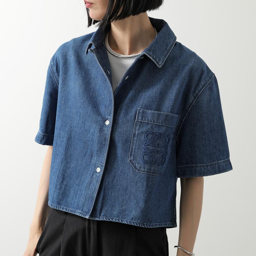 6232【美品・XL】ロエベ☆アナグラム刺繍ロゴ入りポロシャツ ネイビー 紺色 LOEWE（ロエベ）ポロシャツ 紺 サイズ:L メンズ/2200624292029 |【公式