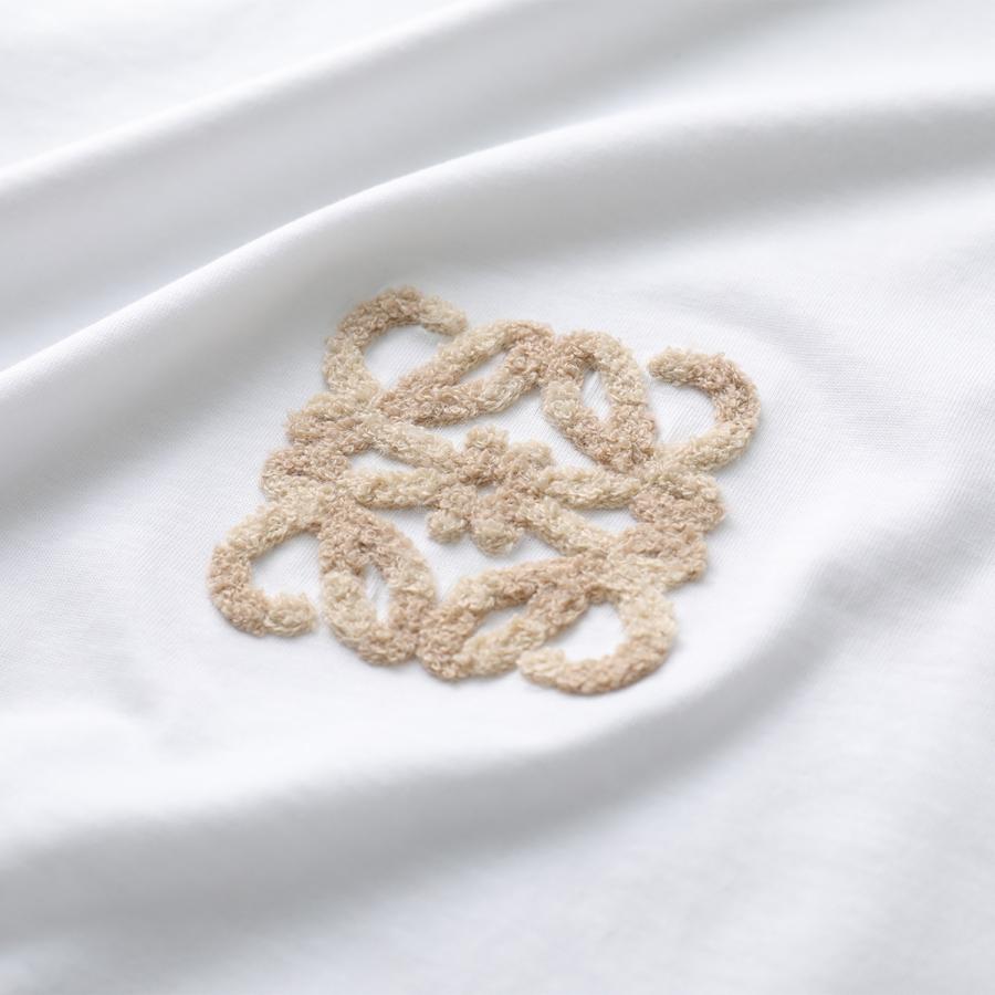 LOEWE ロエベ Tシャツ S616Y22X59 レディース コットン アナグラム刺繍 クルーネック ブラック サイズXS  半袖 カットソー LOEWE（ロエベ） Tシャツ S616Y22X59 レディース 半袖 カットソー