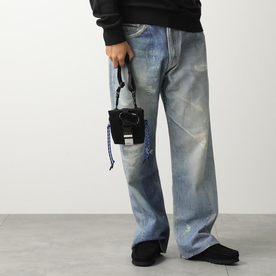 APC A.P.C. アーペーセー ショルダーバッグ crossbody pouch trek PAAFH H61733 PAAGR H61733 メンズ クロスボディ ロゴ ナイロン ミニバッグ 鞄の画像