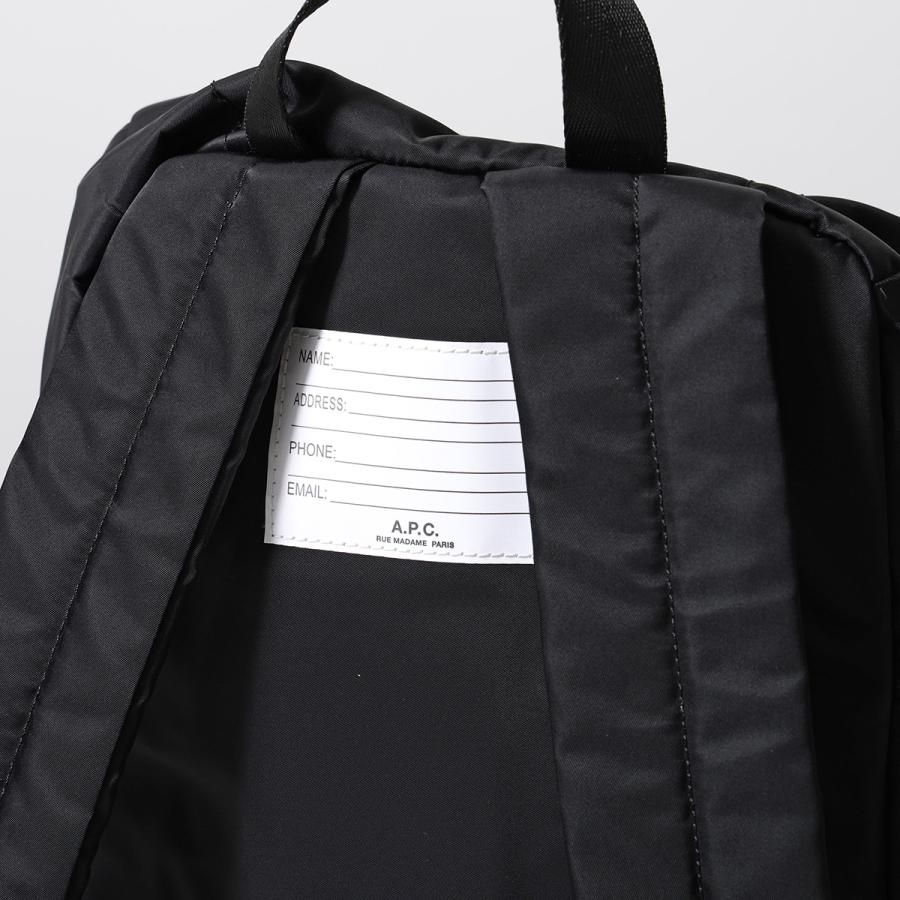 APC A.P.C. アーペーセー バックパック Trek トレック PAAFH H62220 PAAGR H62220 メンズ ナイロン リュック バッグ ロゴ カラビナ付き 鞄 カラー2色の画像