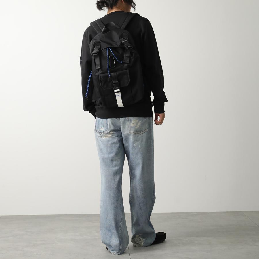 APC A.P.C. アーペーセー バックパック Trek トレック PAAFH H62220 PAAGR H62220 メンズ ナイロン リュック バッグ ロゴ カラビナ付き 鞄 カラー2色の画像