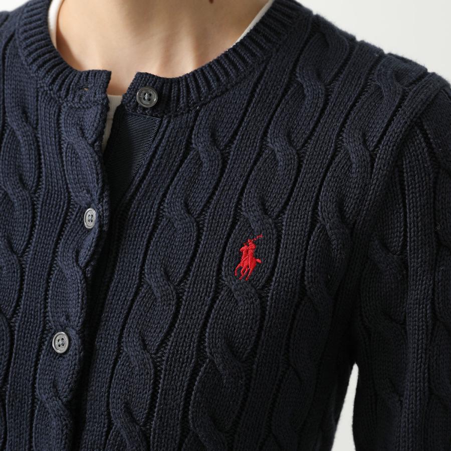 ポロ　ラルフローレン　RalphLauren ネイビー カーディガン 白刺繍　S POLO RALPH LAUREN（ポロ・ラルフローレン） ポロ ラルフローレン