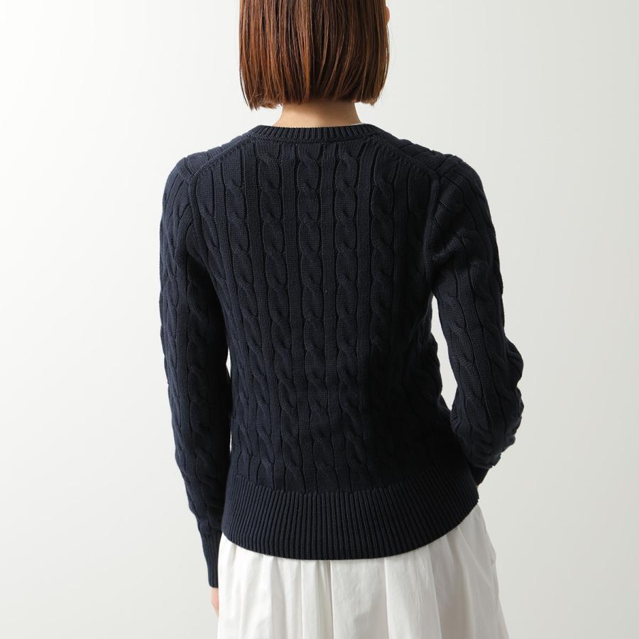 ラルフローレン ポニー刺繍 ウール ニット カーディガン ブラック POLO RALPH LAUREN（ポロ・ラルフローレン） カーディガン 211971868
