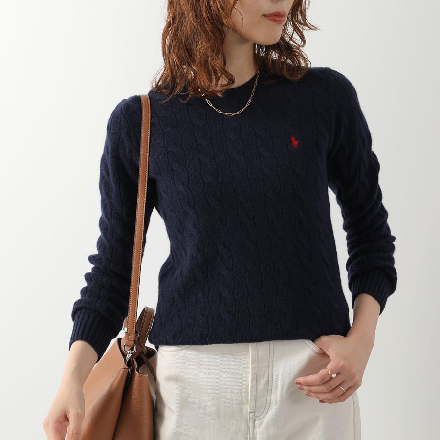 ラスト1点！【正規品】ポロ ラルフローレン S 黒ケーブルニット 半袖 POLO RALPH LAUREN（ポロ・ラルフローレン） セーター 211971865