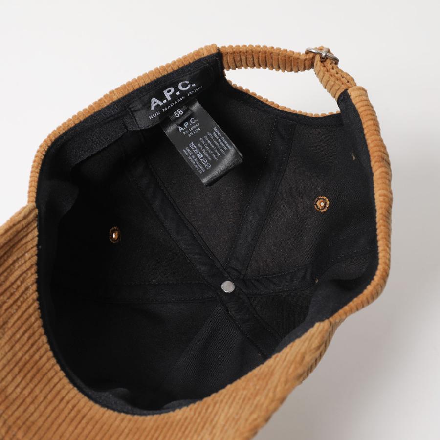 A.P.C. アーペーセー ロゴ刺繍キャップ ブラック系 56 A.P.C. APC