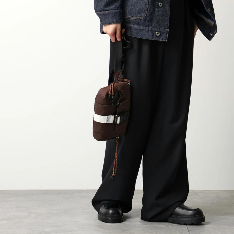 A.P.C. ネイビー ボディバッグ trek H62219 A.P.C.（アーペーセー） 24AWモデル メンズ TREK ヒップバッグ【IAK