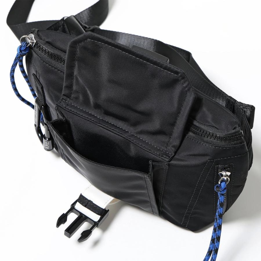 APC A.P.C. アーペーセー クロスボディバッグ banane trek PAAFH H62219 PAAGR H62219 メンズ ショルダーバッグ ナイロン ロゴ 鞄 カラー3色の画像