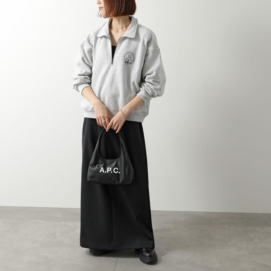 APC A.P.C. アーペーセー ハンドバッグ baby ninon shoulder ベビー ニノン ショルダー PUAAT F67027 レディース ロゴ 鞄 LZZ/NOIRの画像