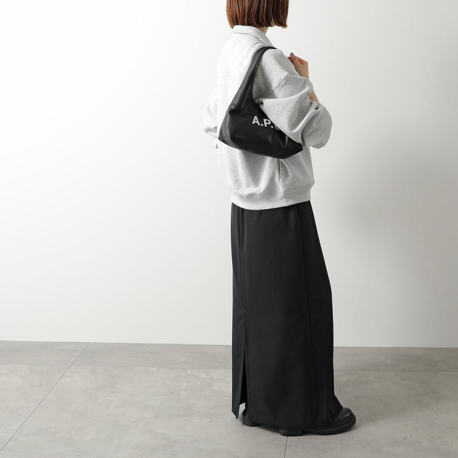 APC A.P.C. アーペーセー ハンドバッグ baby ninon shoulder ベビー ニノン ショルダー PUAAT F67027 レディース ロゴ 鞄 LZZ/NOIRの画像