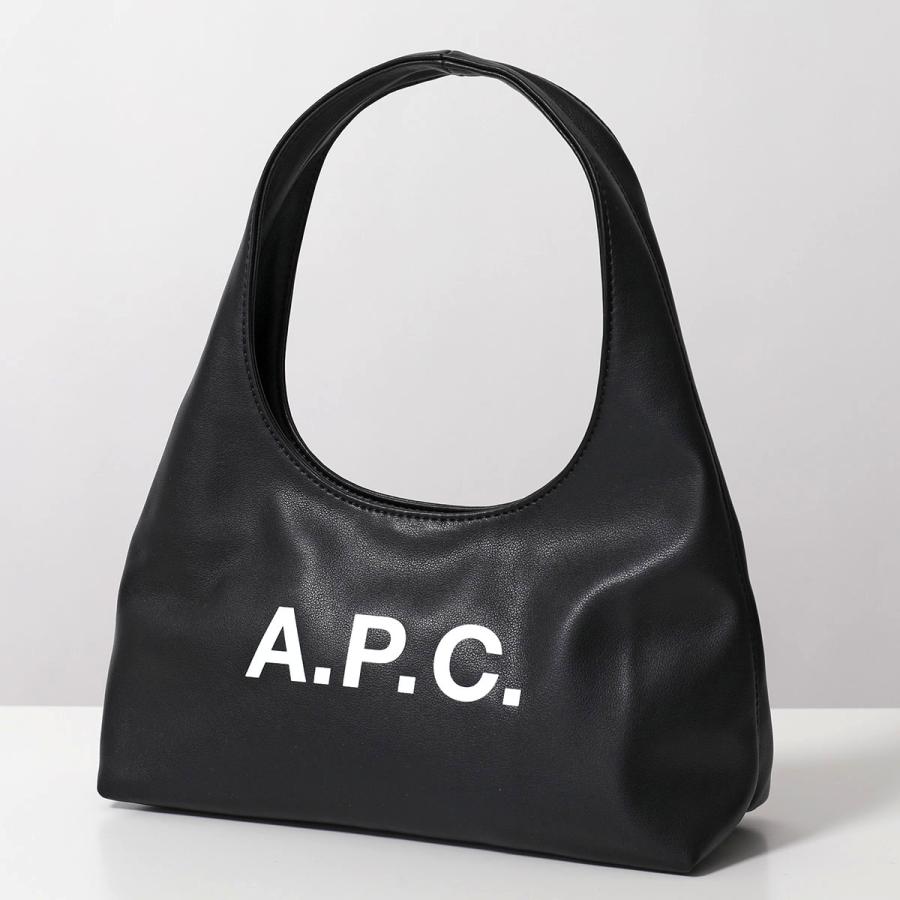 APC A.P.C. アーペーセー ハンドバッグ baby ninon shoulder ベビー ニノン ショルダー PUAAT F67027 レディース ロゴ 鞄 LZZ/NOIRの画像