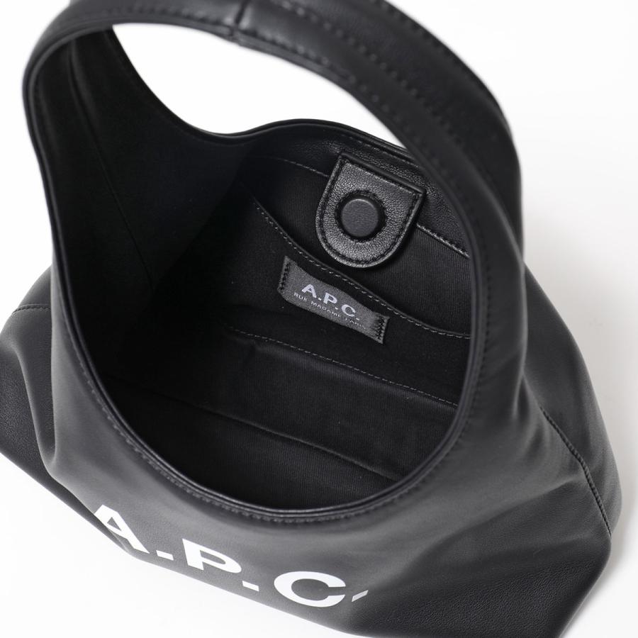 APC A.P.C. アーペーセー ハンドバッグ baby ninon shoulder ベビー ニノン ショルダー PUAAT F67027 レディース ロゴ 鞄 LZZ/NOIRの画像