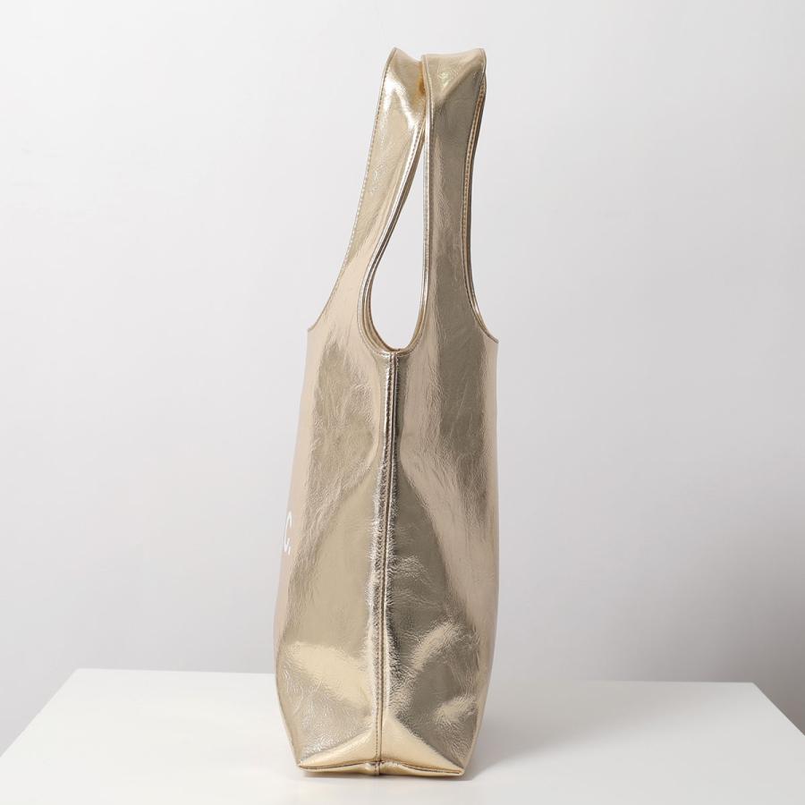 APC A.P.C. アーペーセー トートバッグ tote ninon small PUABZ M61861 レディース ロゴ メタリック 鞄 カラー3色の画像