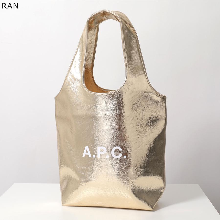 APC A.P.C. アーペーセー トートバッグ tote ninon small PUABZ M61861 レディース ロゴ メタリック 鞄 カラー3色の画像